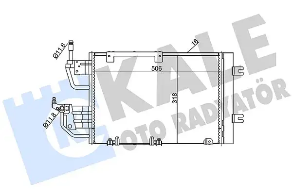 KALE 393500 Klima Radyatörü resmi
