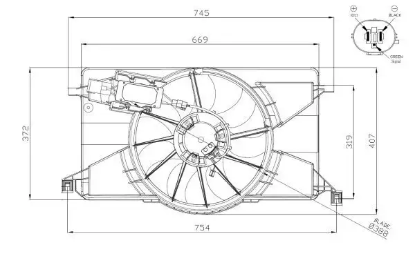 NRF 47959 Fan Motoru resmi