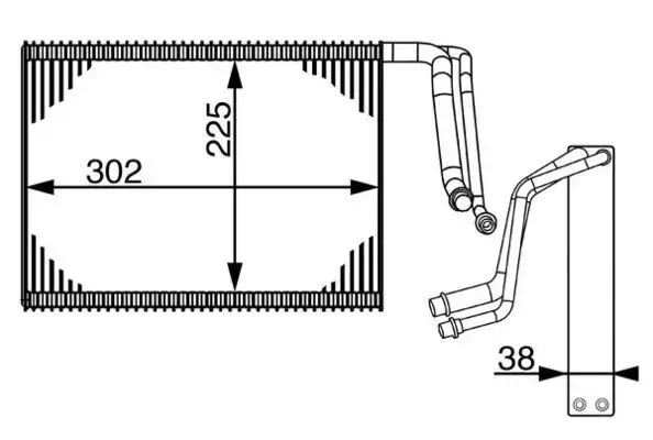 MAHLE AE143000S Klima Radyatörü 64116975554 resmi