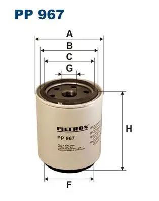 FILTRON PP967 Yakıt Filtresi resmi