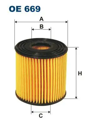 FILTRON OE669 Yağ Filtresi resmi