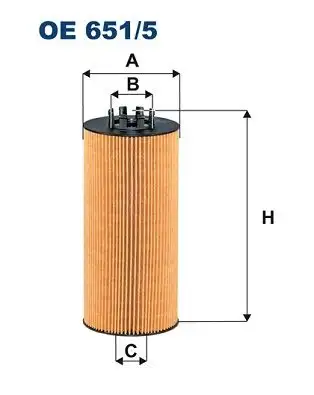 FILTRON OE651/5 Yağ Filtresi resmi