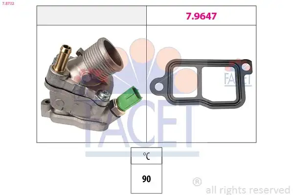 FACET 7.8732 Termostat 30777476 resmi