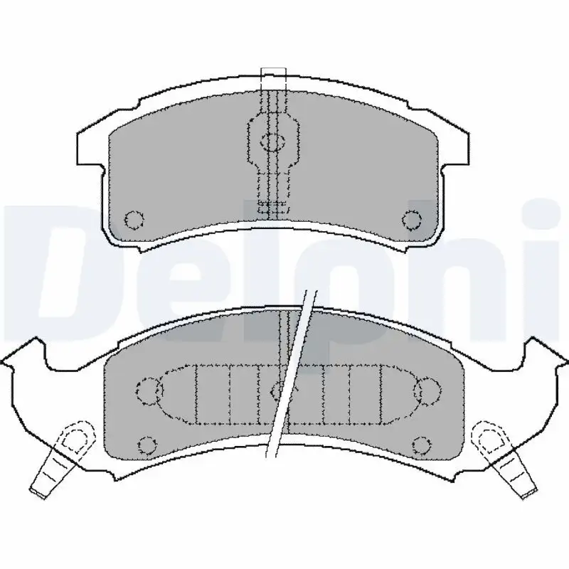 DELPHI LP897 Ön Fren Balatası resmi
