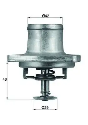 MAHLE TI4880D Termostat A1192030175 resmi