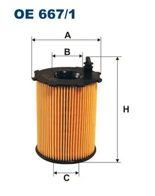 FILTRON OE667/1 Yağ Filtresi resmi