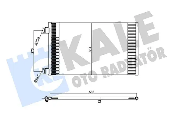 KALE 358220 Klima Radyatörü resmi