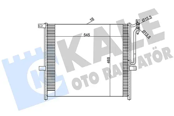 KALE 384800 Klima Radyatörü 17113403437 resmi