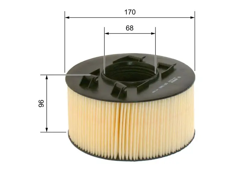 BOSCH 1457433093 Hava Filtresi 13717503141 resmi