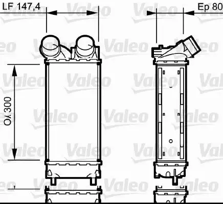 VALEO 818837 Turbo Radyatörü 0384L4 resmi