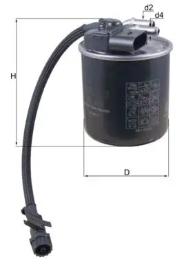 MAHLE KL912 Yakıt Filtresi A6510902952 resmi