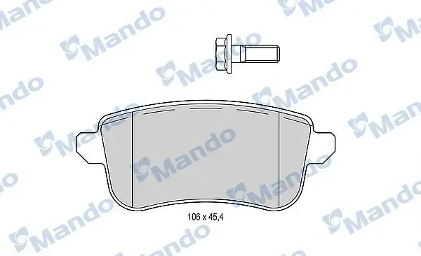 MANDO MBF015295 Arka Fren Balatası 440606082R resmi