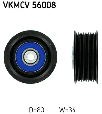 SKF VKMCV56008 Alternatör Gergi Rulmanı resmi