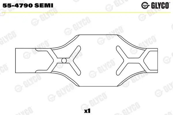 GLYCO 55-4790-SEMI Piston Kol Burcu 1665625 resmi