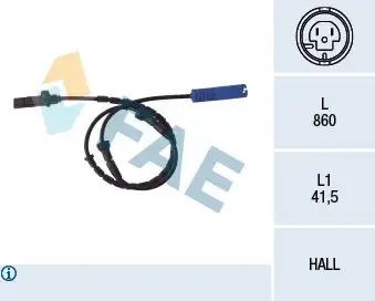 FAE 78046 ABS Hız Sensörü (Arka) 34521165535 resmi