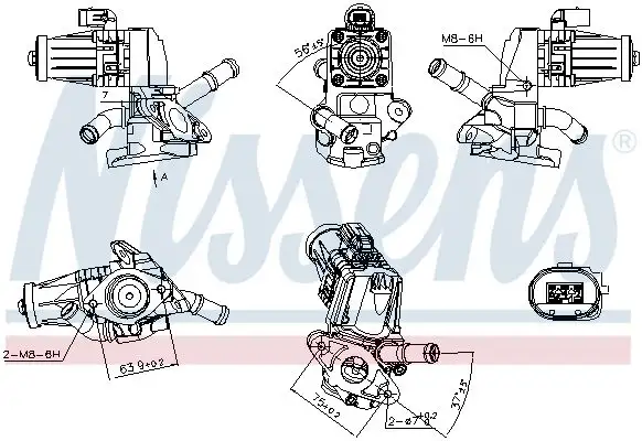 NISSENS 98238 EGR Valfi resmi