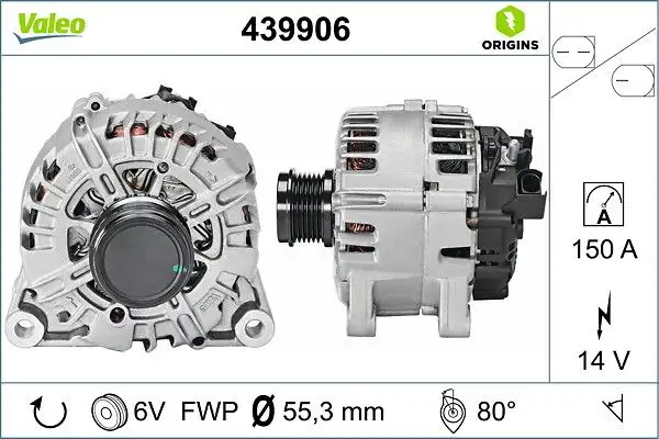 VALEO 439906 Şarj Dinamosu resmi