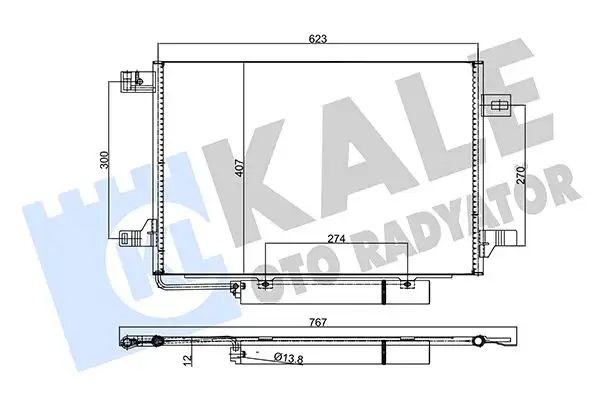 KALE 382515 Klima Radyatörü A1695000754 resmi