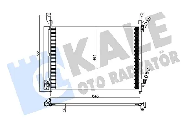 KALE 342575 Klima Radyatörü 92100JY00A resmi