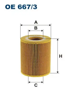 FILTRON OE667/3 Yağ Filtresi resmi