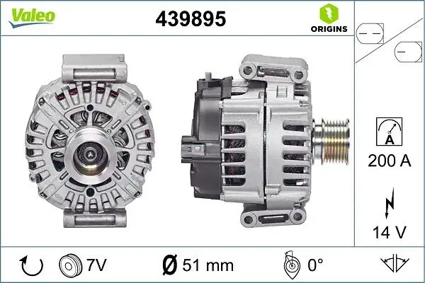 VALEO 439895 Şarj Dinamosu A0009062722 resmi