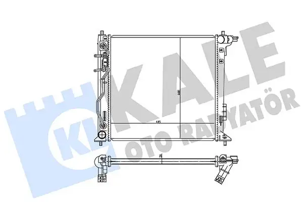 KALE 361985 Radyatör 25310D7150 resmi