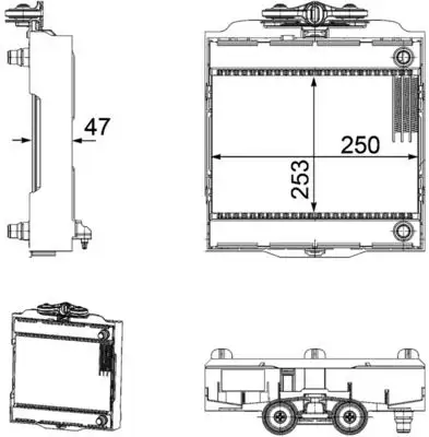 MAHLE CR923000P Radyatör 17117805630 resmi