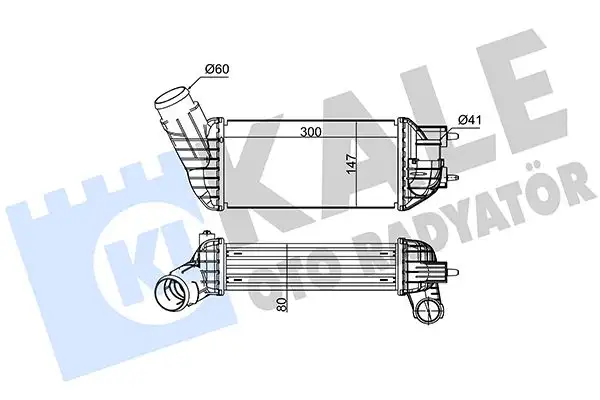 KALE 350825 Turbo Radyatörü 0384P8 resmi