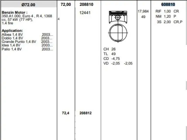 KONEKS 608810 Motor Segmanı (STD) resmi