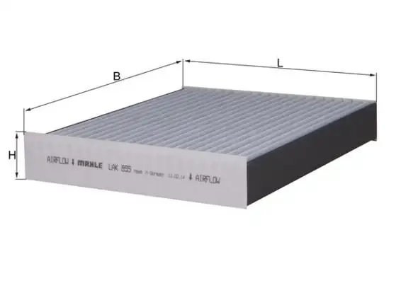 MAHLE LAK855 Polen Filtresi (Karbonlu) resmi