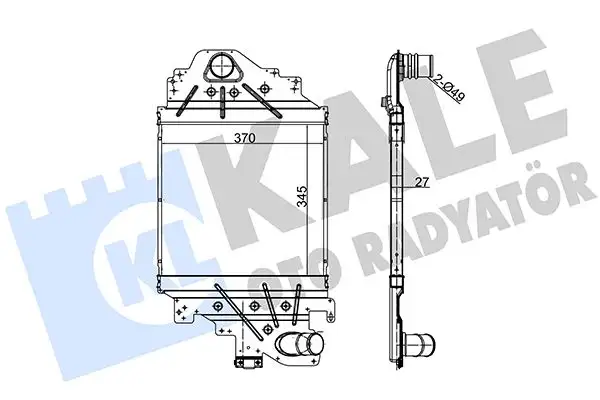 KALE 348100 Turbo Radyatörü 8200252209 resmi