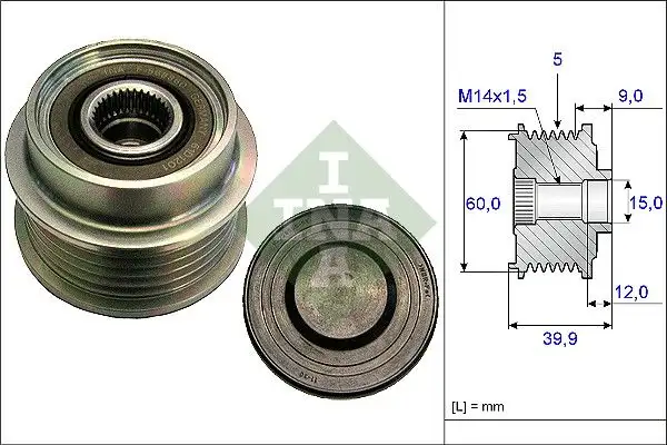 INA 535018010 Alternatör Kasnağı resmi