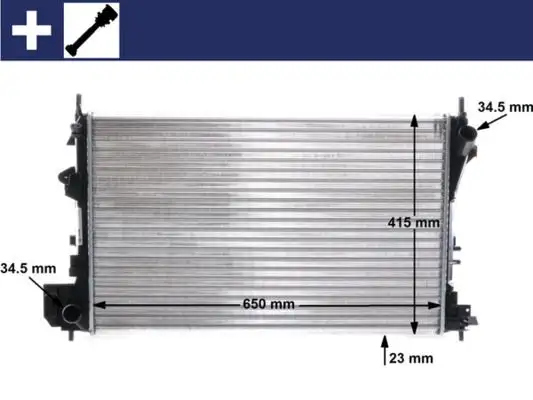 MAHLE CR40000S Radyatör 24418338 resmi