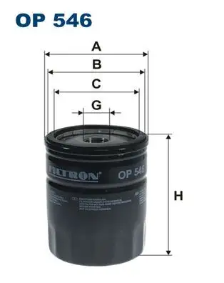 FILTRON OP546 Yağ Filtresi resmi