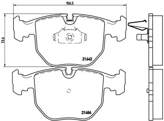BREMBO P06021 Ön Fren Balatası resmi