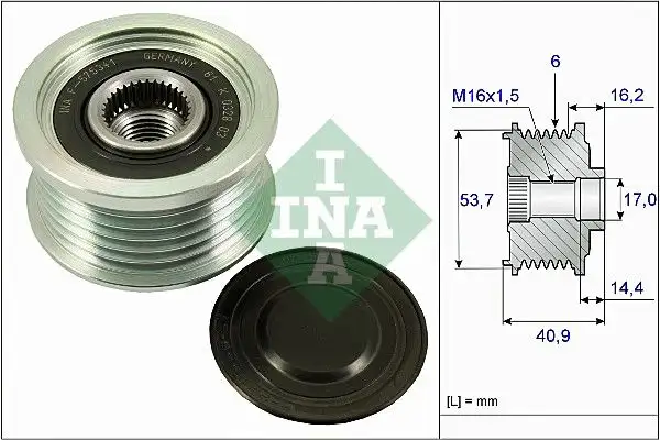 INA 535027010 Alternatör Kasnağı 13579672 resmi