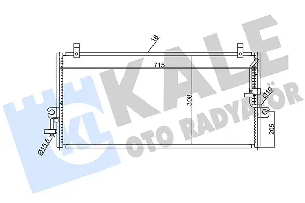 KALE 388500 Klima Radyatörü resmi