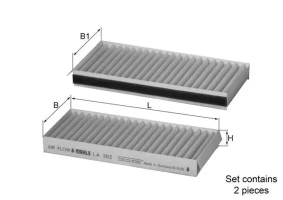MAHLE LA392/S Polen Filtresi 6811109530 resmi