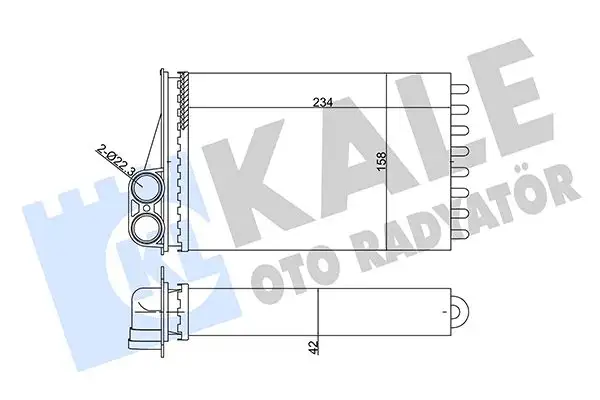 KALE 352055 Kalorifer Radyatörü 6448P9 resmi