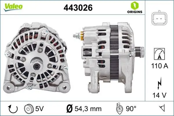 VALEO 443026 Şarj Dinamosu resmi