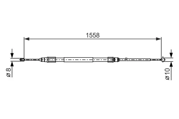 BOSCH 1987482368 El Fren Halatı (Arka) 34406857642 resmi