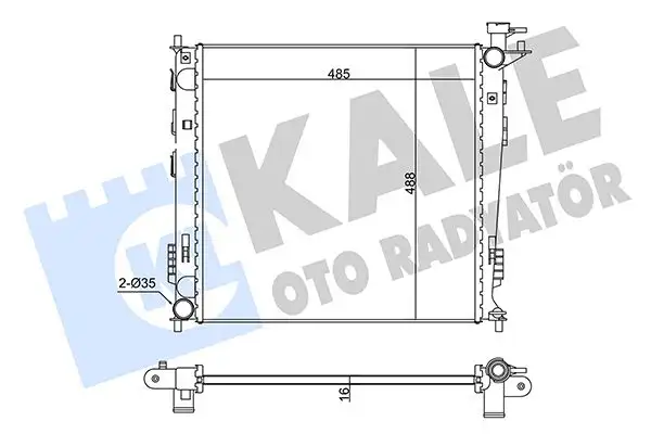 KALE 341960 Radyatör 253102S000 resmi