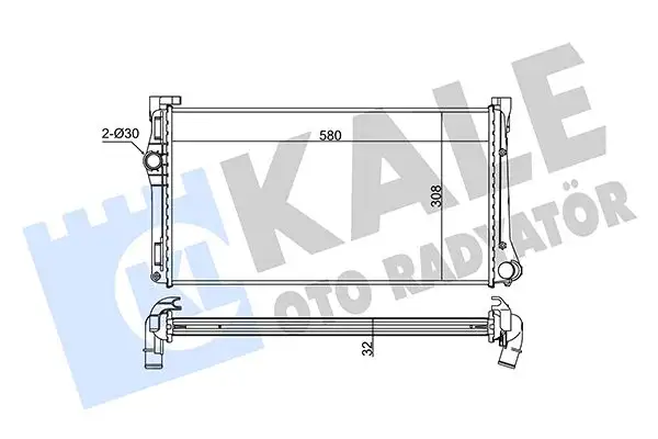 KALE 351265 Radyatör 51708005 resmi