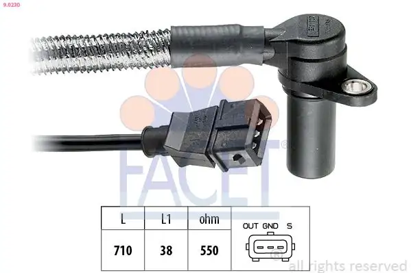 FACET 9.0230 Krank Sensörü 90492006 resmi