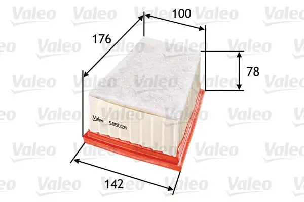 VALEO 585026 Hava Filtresi resmi
