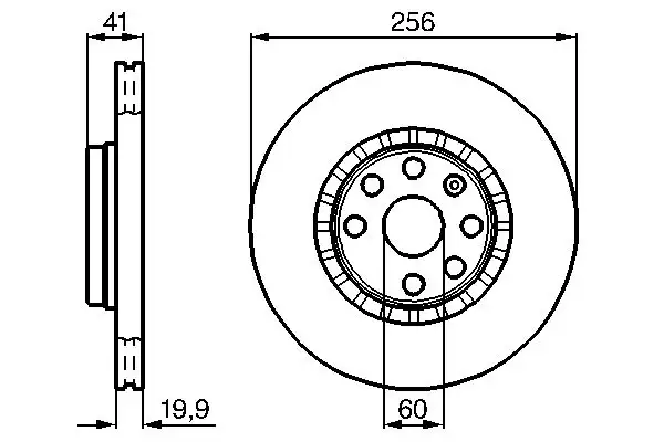 BOSCH 0986478535 Ön Fren Diski resmi