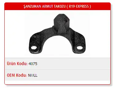 MASTER M4075 Şanzıman Takozu resmi