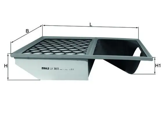 MAHLE LX3603 Hava Filtresi 5801317097 resmi