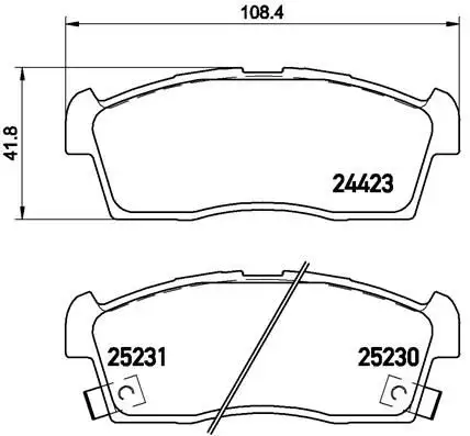 BREMBO P61108 Arka Fren Balatası resmi