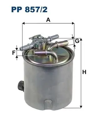 FILTRON PP857/2 Yakıt Filtresi resmi